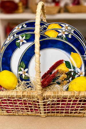 cesta de louças