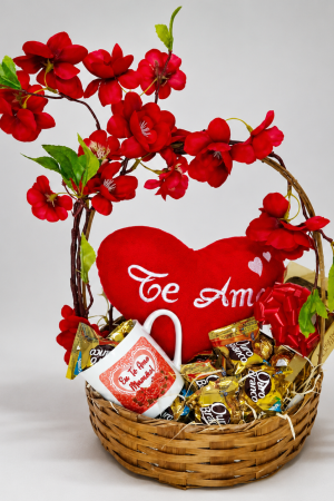 cesta de chocolate